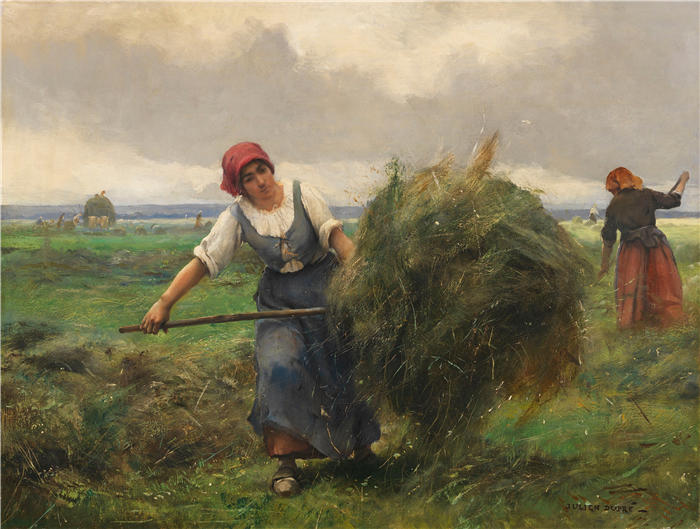 朱利安·杜普雷（Julien Dupré，法国画家）高清作品-《La Fenaison（收获）（约1890-1895年）》