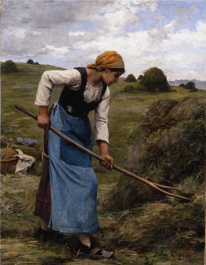 朱利安·杜普雷（Julien Dupré，法国画家）高清作品-《收割（1880-1881）》