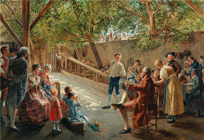 约翰·哈姆扎（Johann Hamza，德国，1850 - 1927 年）作品-保龄球馆