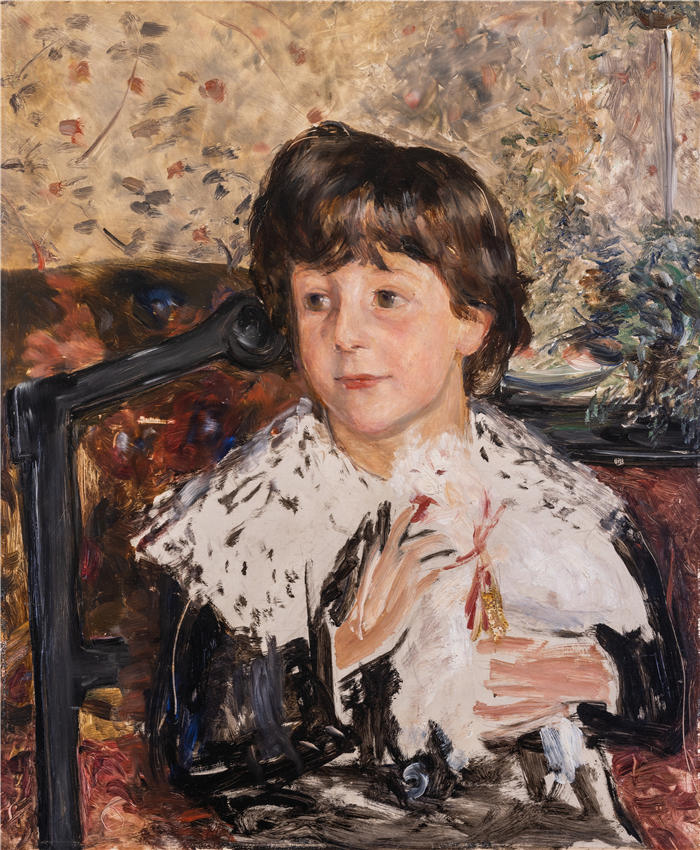 恩斯特·约瑟夫森（Ernst Josephson，瑞典画家）高清作品-《爱德华·海曼 (Edvard Heyman) 小时候 (1884)》