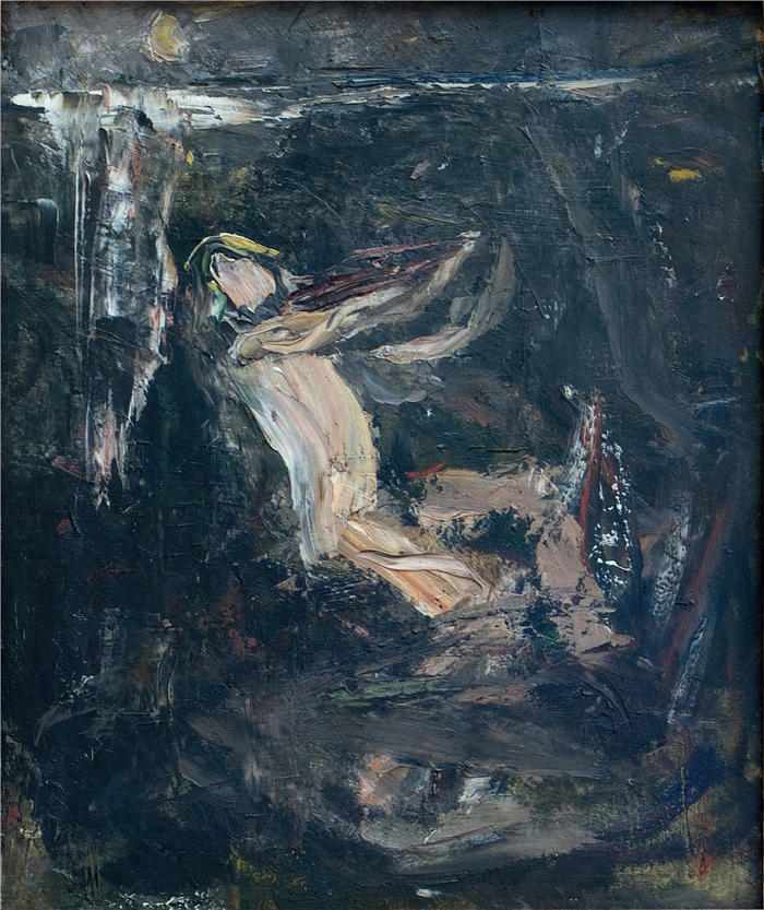 恩斯特·约瑟夫森(Ernst Josephson,瑞典画家)高清作品-《水精灵素描 (1881)》
