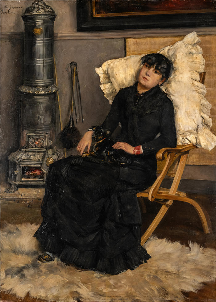 恩斯特·约瑟夫森（Ernst Josephson，瑞典画家）高清作品-《康复期 (1881)》