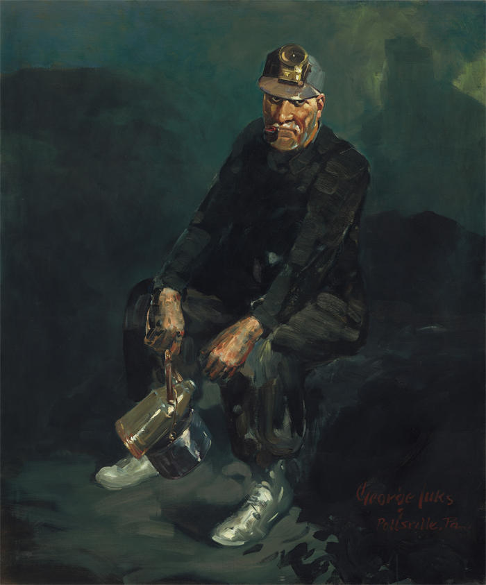 乔治·卢克斯 (George Luks，美国画家)高清作品-《火老板 (1925)》