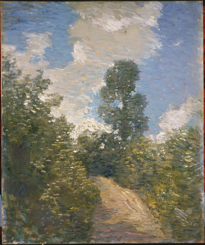 朱利安·奥尔登·威尔(Julian Alden Weir,美国画家)高清作品-《后路》