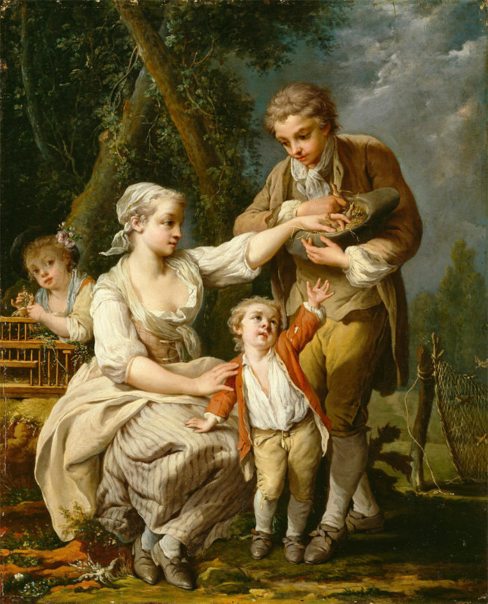 让-巴蒂斯特·夏庞蒂埃（Jean-Baptiste Charpentier，法国画家）作品-燕窝 (1783-1785)