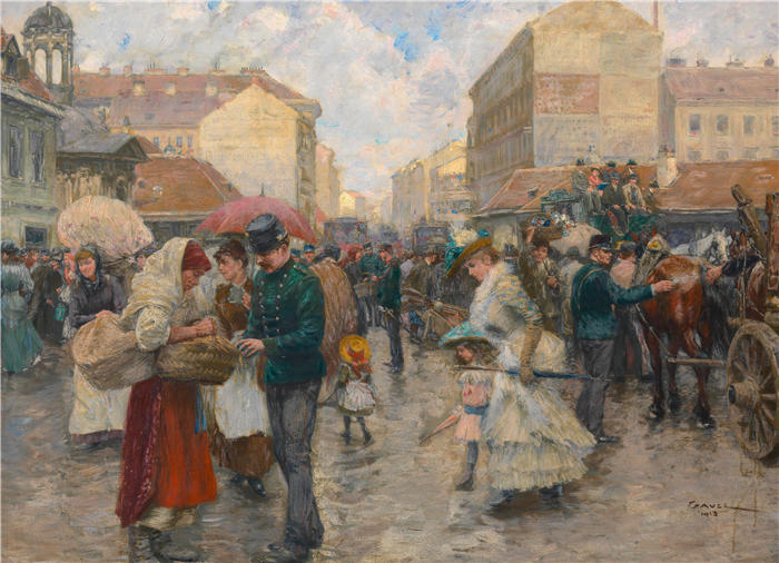 威廉·高斯(Wilhelm Gause,德国画家)作品-最喜欢的台词(1890)(1913)