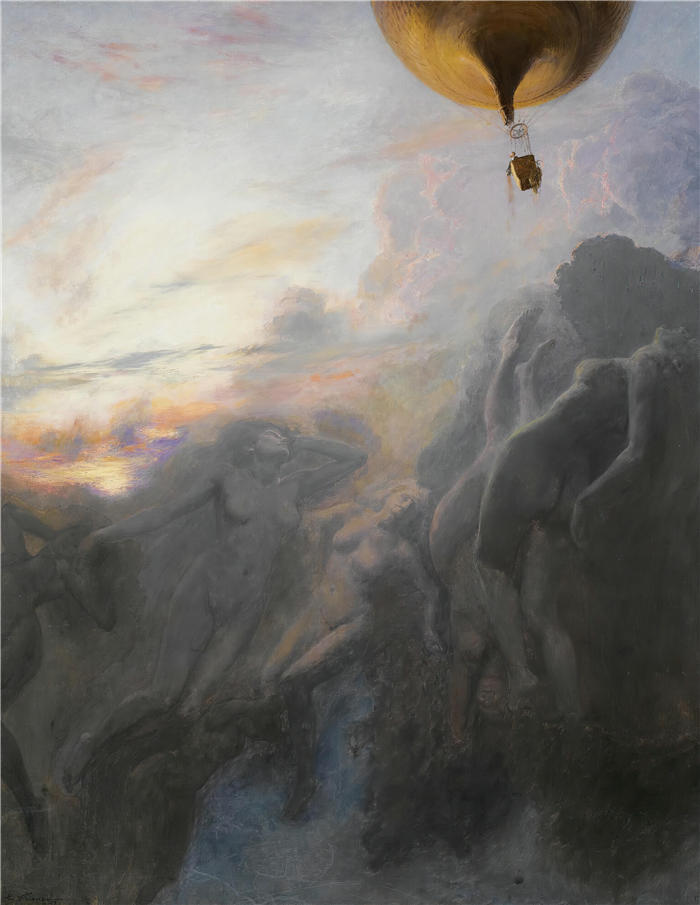埃米尔·弗里安特（Émile Friant，法国画家）作品-《航程 A L'infini (1899)》