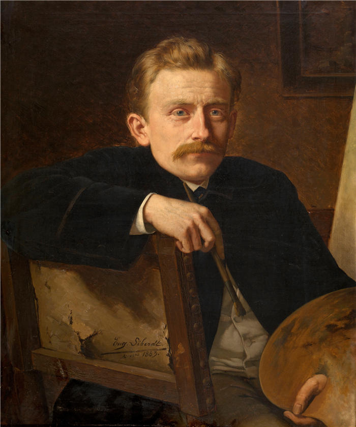 欧仁·西贝尔特（Eugène Siberdt，比利时人，1851-1931 年）画家伊波利特·范·苏姆 (1883)