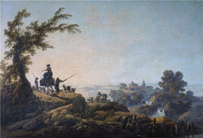 尚·巴蒂斯特·皮内蒙（Jean-Baptiste Pillement，法国画家）作品-动画风景（1785） 