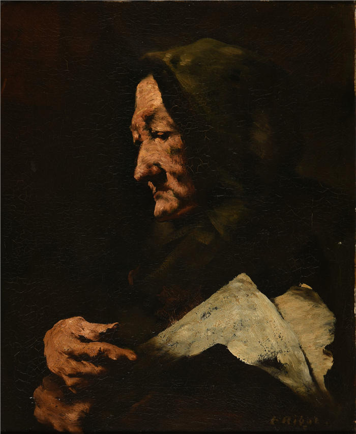 奥古斯丁·泰奥杜勒·里博特(Augustin Théodule Ribot,法国画家 )作品-《家族头衔》