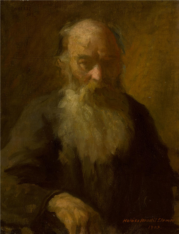 埃莱米尔·哈拉斯-赫拉迪尔（Elemír Halász-Hradil，捷克画家）高清作品-《埃莱米尔·哈拉斯-赫拉迪尔 (1903)》