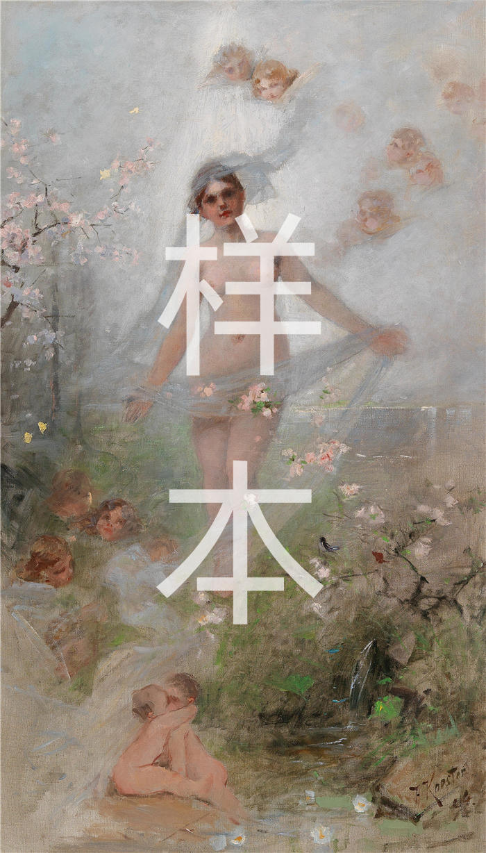 亚历山大·科斯特（Alexander Koester，德国画家）高清作品-《春天》