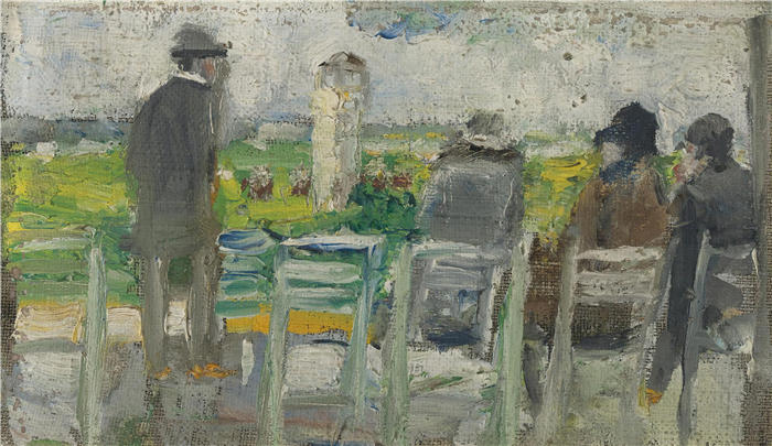 小乌里（Lesser Ury,德国画家）高清作品-《在比赛中》