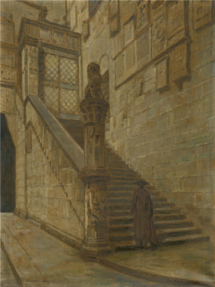 埃莱米尔·哈拉斯-赫拉迪尔(Elemír Halász-Hradil,捷克画家)高清作品-《佛罗伦萨 (1936)》