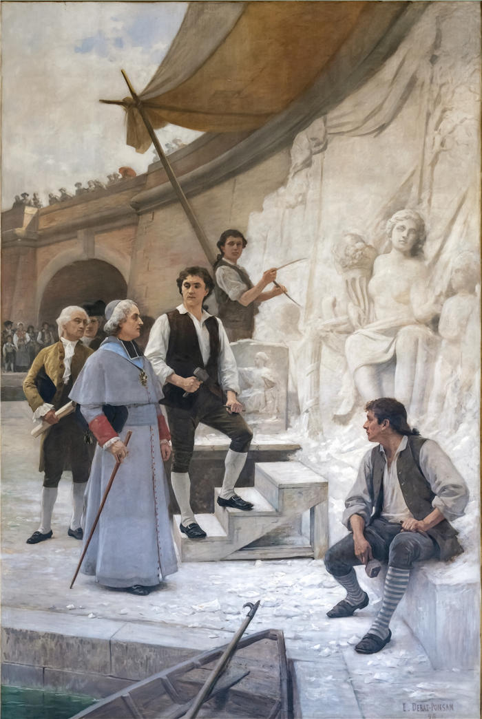 爱德华·伯纳德·德巴特-庞山(Edouard Bernard Debat-Ponsan,法国,1847–1913 年)作品-参观雕塑家