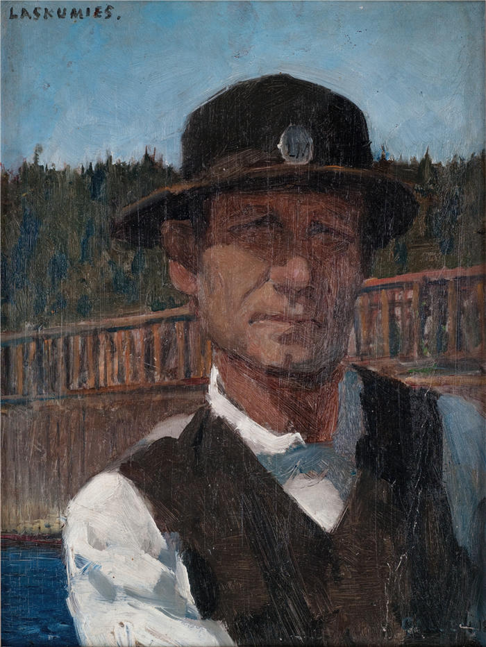 阿克塞利·加伦-卡莱拉（Akseli Gallen-Kallela，芬兰画家）高清作品-《拉斯科米斯 (1890)》