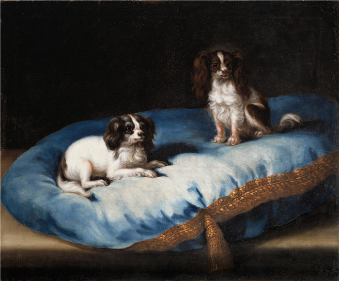 大卫·克洛克（David Klöcker Ehrenstrahl，瑞典画家）作品-两只小狗