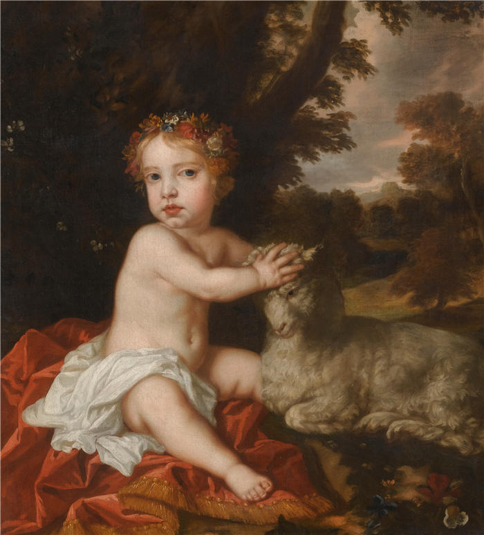彼得·莱利(Peter Lely,荷兰画家)高清作品-《伊莎贝拉公主的肖像(1676-1680)》