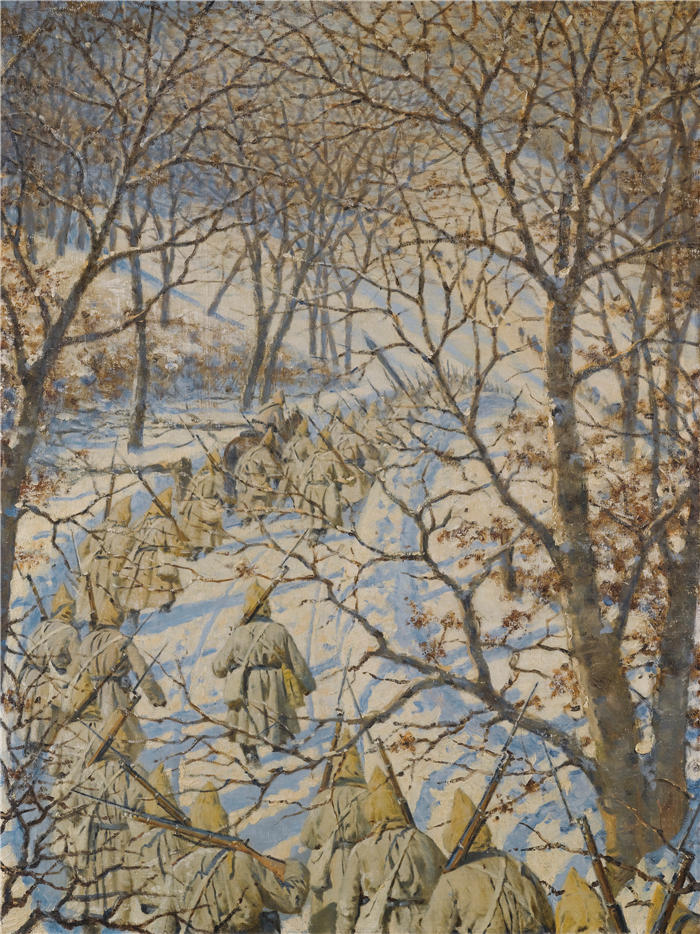 瓦西里·韦列夏金(Vasily Vereshchagin,俄罗斯画家)作品-《广告系列》