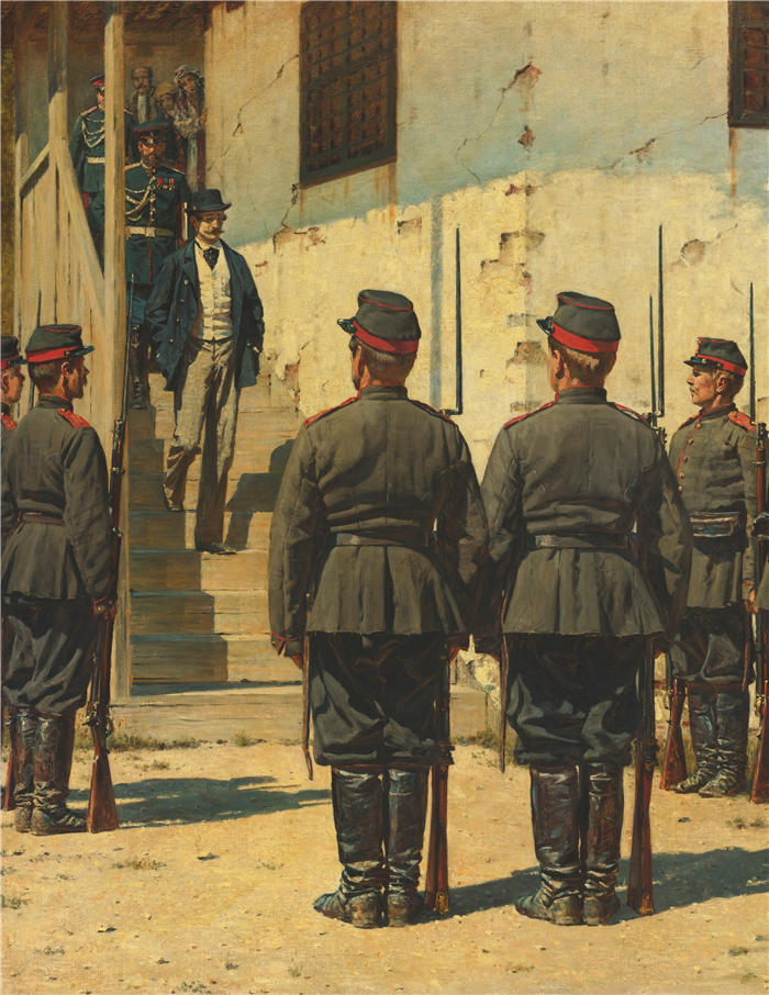 瓦西里·韦列夏金（Vasily Vereshchagin，俄罗斯画家）作品-《间谍》