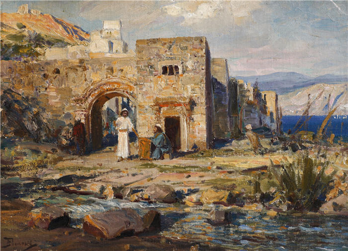 瓦西里·德米特里耶维奇·波列诺夫(Vasily Dmitrievich Polenov,俄罗斯,1844 – 1927 年)作品-使徒马太(约 1900-1908 年)