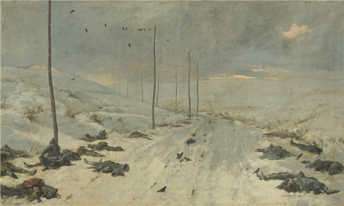 瓦西里·韦列夏金(Vasily Vereshchagin,俄罗斯画家)作品-《战后(1920 年至 1930 年间)》