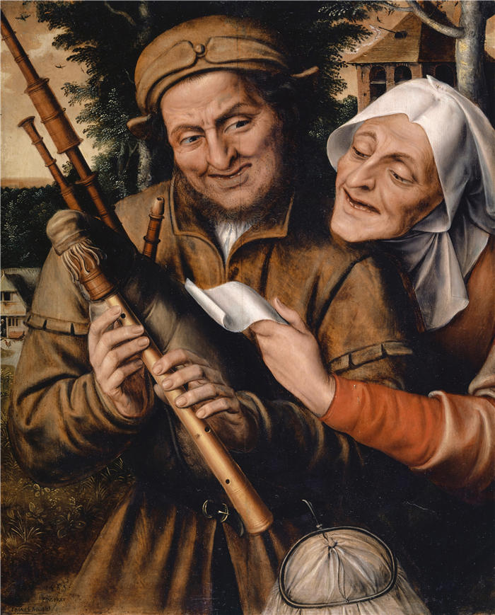 扬·马西斯（ 佛兰芒，Jan Massys）作品 –制作音乐的情侣 (1565)