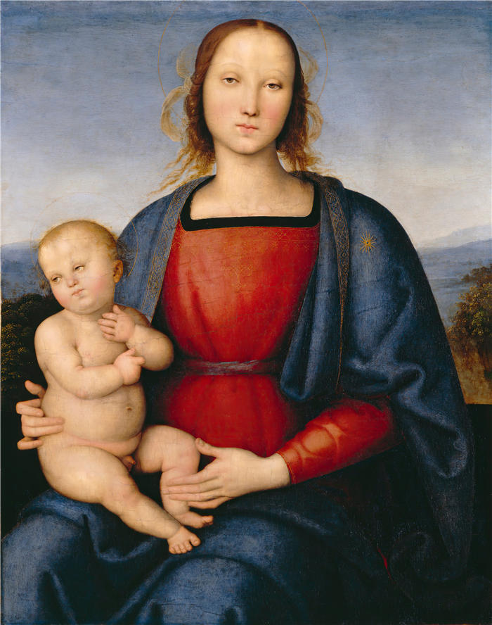 彼得罗·佩鲁吉诺（Pietro Perugino，意大利）-麦当娜和孩子（约 1500 年）(1)