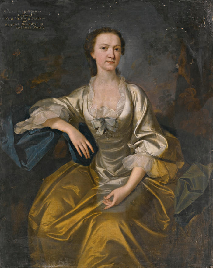 约瑟夫·海默（Joseph Highmore，英国画家）作品-《鲍德温夫人的肖像》