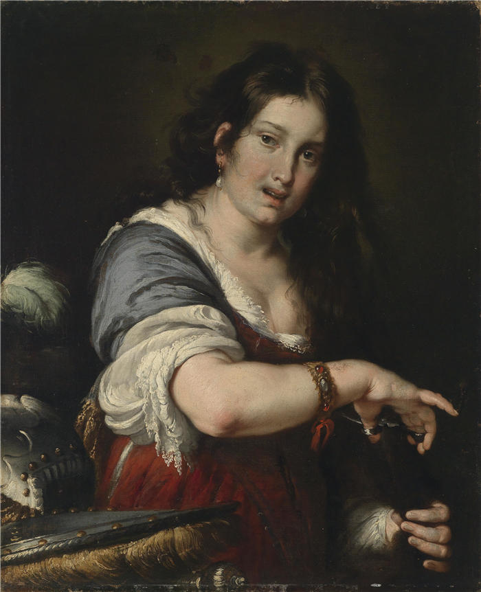 贝尔纳多·斯特罗兹（Bernardo Strozzi，意大利画家）高清作品-《贝蕾妮丝》