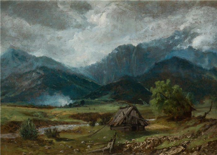 亚历山大·科西斯（Aleksander Kotsis，波兰画家）作品-吉翁特山 (1870)