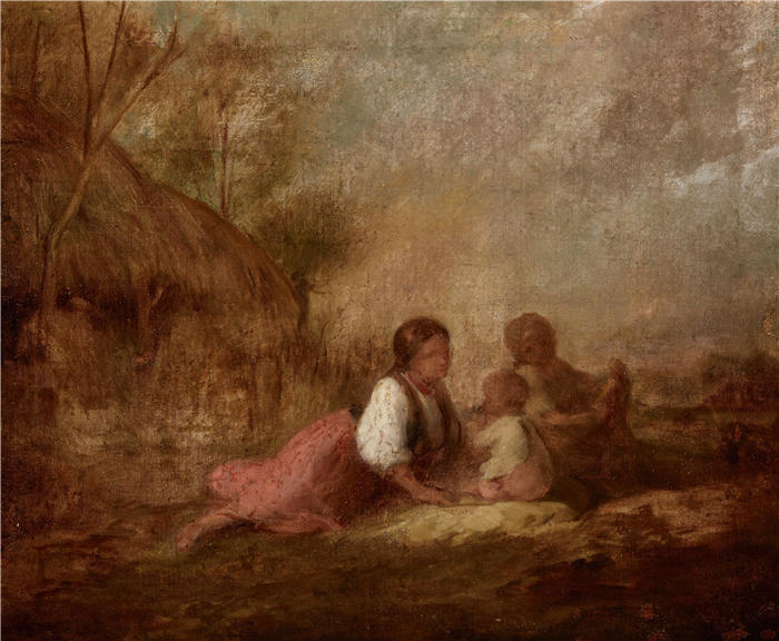 亚历山大·科西斯（Aleksander Kotsis，波兰画家）作品-田园风光（1872）