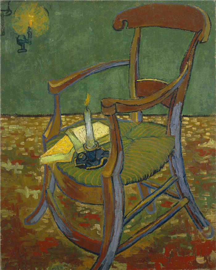 文森特·梵高（Vincent van Gogh，荷兰画家）高清作品 –《高更的椅子（1888）》
