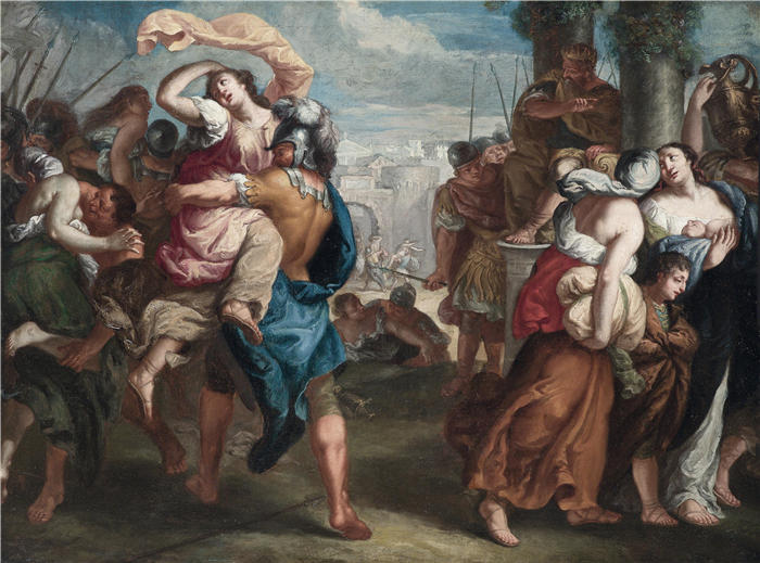 西奥多尔·范·图尔登（Theodoor van Thulden，佛兰芒画家 ）作品-强奸萨宾妇女