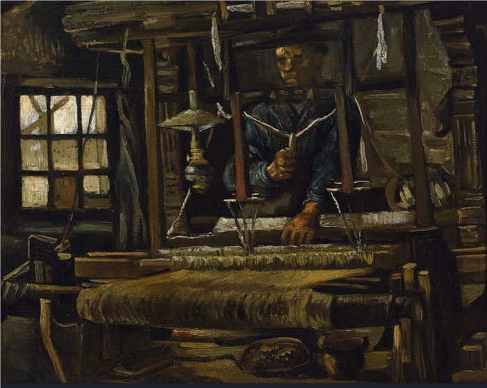 文森特·梵高（Vincent van Gogh，荷兰画家）高清作品 –织工小屋（1884 年）