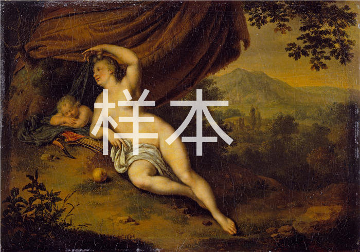 弗朗斯·范·米耶里斯（Frans van Mieris，荷兰画家）高清作品-《金星和丘比特 (1698)》