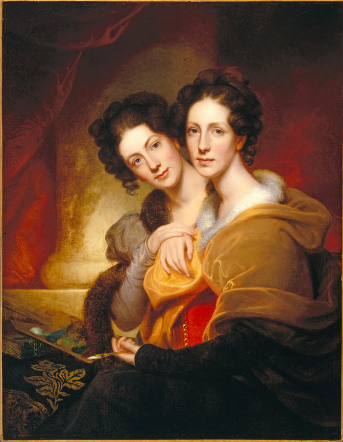 伦勃朗·皮尔 (Rembrandt Peale，美国画家)-姐妹（埃莉诺和罗莎芭皮尔）