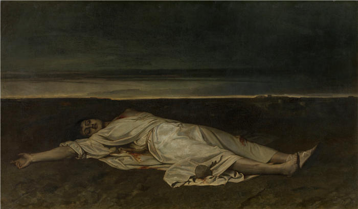 康斯坦丁·默尼耶（Constantin Meunier，比利时画家）高清作品-《圣史蒂芬（1867）》