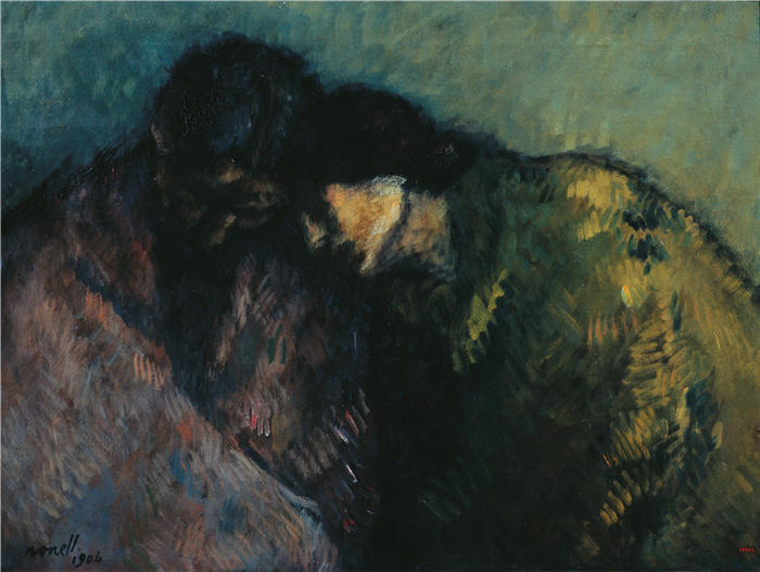 伊西德·诺内尔（Isidre Nonell ，西班牙画家）高清作品-《艰辛 (1904)》