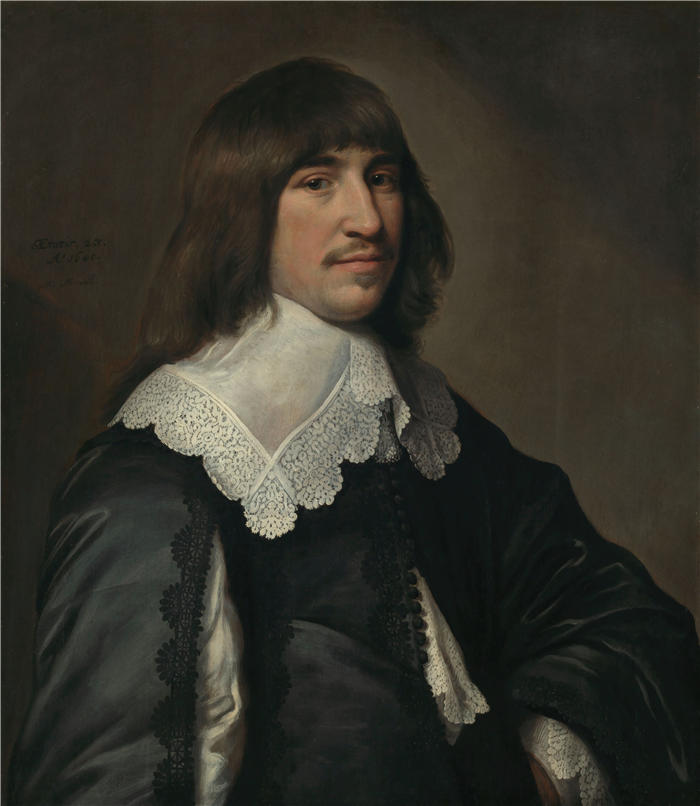 米歇尔·詹斯(Michiel Janszoon van Mierevelt,荷兰画家)高清作品-《亨利克·霍夫特的肖像（1640 年）》