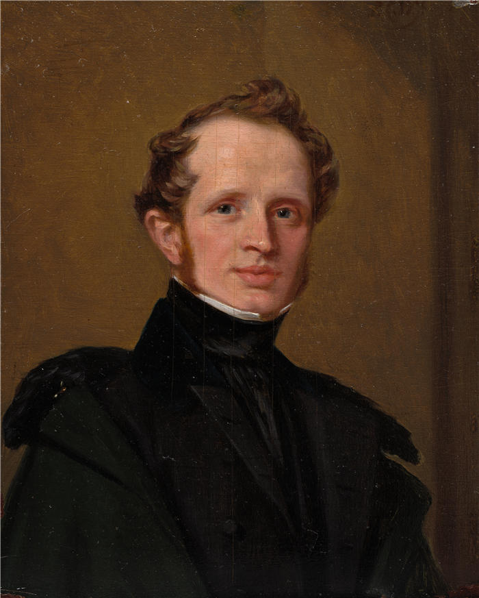 克里斯托费尔·皮尔森(Pieter Christoffel Wonder，荷兰画家)高清作品-《亨利·弗朗西斯·普莱特（约 1837 年）》