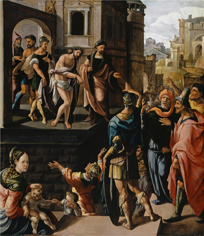 扬·范·斯柯（Jan van Scorel，荷兰画家）高清作品-Ecce Homo (1538)