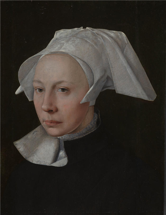 扬·范·斯柯（Jan van Scorel，荷兰画家）高清作品-一个女人的肖像