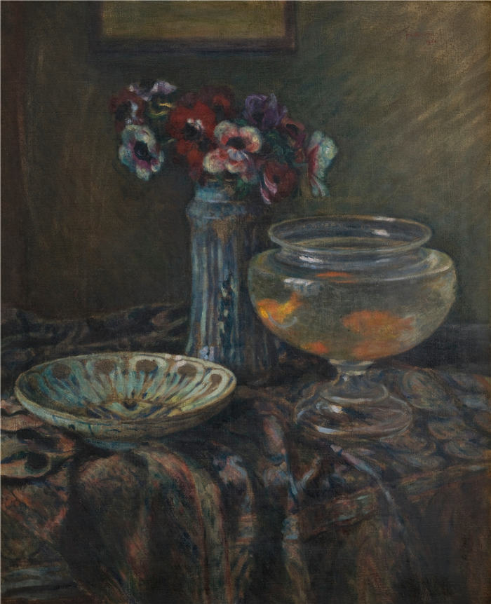 约瑟夫·潘凯维奇（Józef Pankiewicz，波兰画家）作品-海葵 (1908)