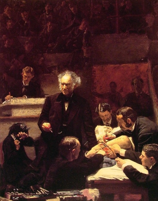 前1000幅世界名画-《格罗斯诊所》 Thomas Eakins - 布面油画