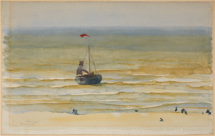 约瑟夫·潘凯维奇（Józef Pankiewicz，波兰画家）作品-席凡宁根海 (1898)