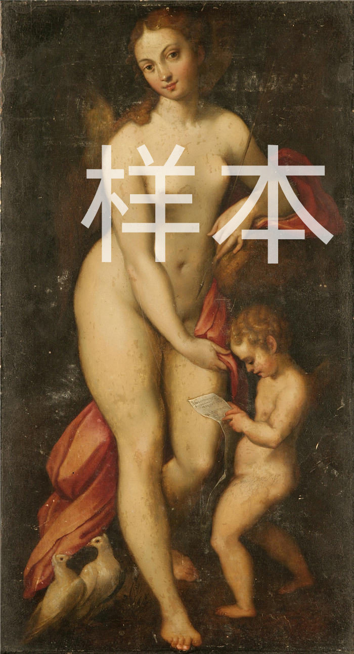 科雷焦（Correggio，意大利画家）高清作品-《金星和丘比特》