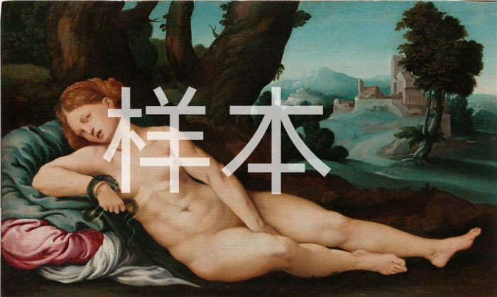 扬·范·斯柯（Jan van Scorel，荷兰画家）高清作品-垂死的埃及艳后（c. 1520 - c. 1524）