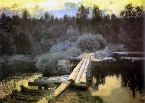 I.I.列维坦《深渊旁》