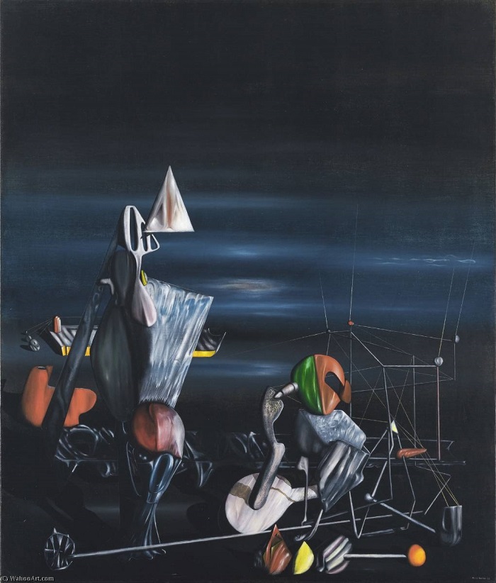 前1000幅世界名画-《慢慢向北走》 伊夫·坦吉（Yves Tanguy）作品
